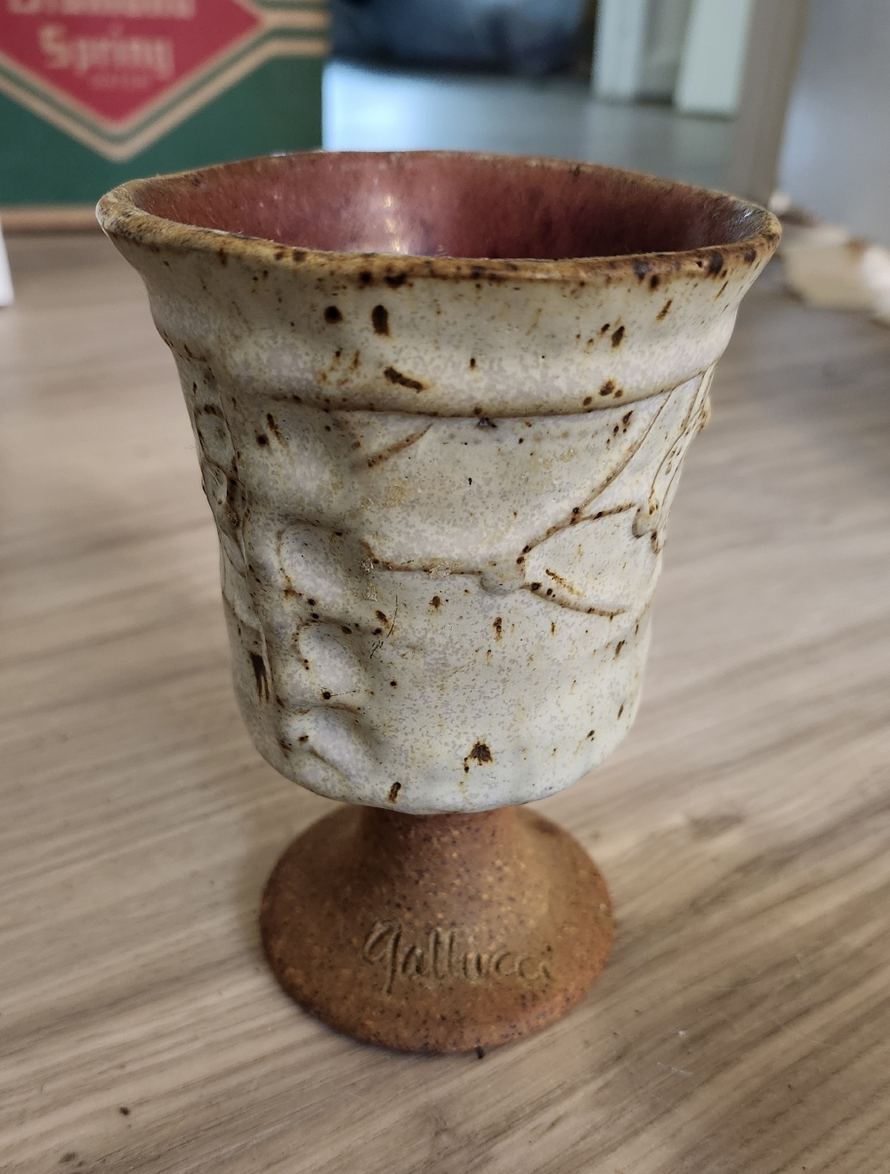 Galucci Mid Century Modern Pottery Chalice